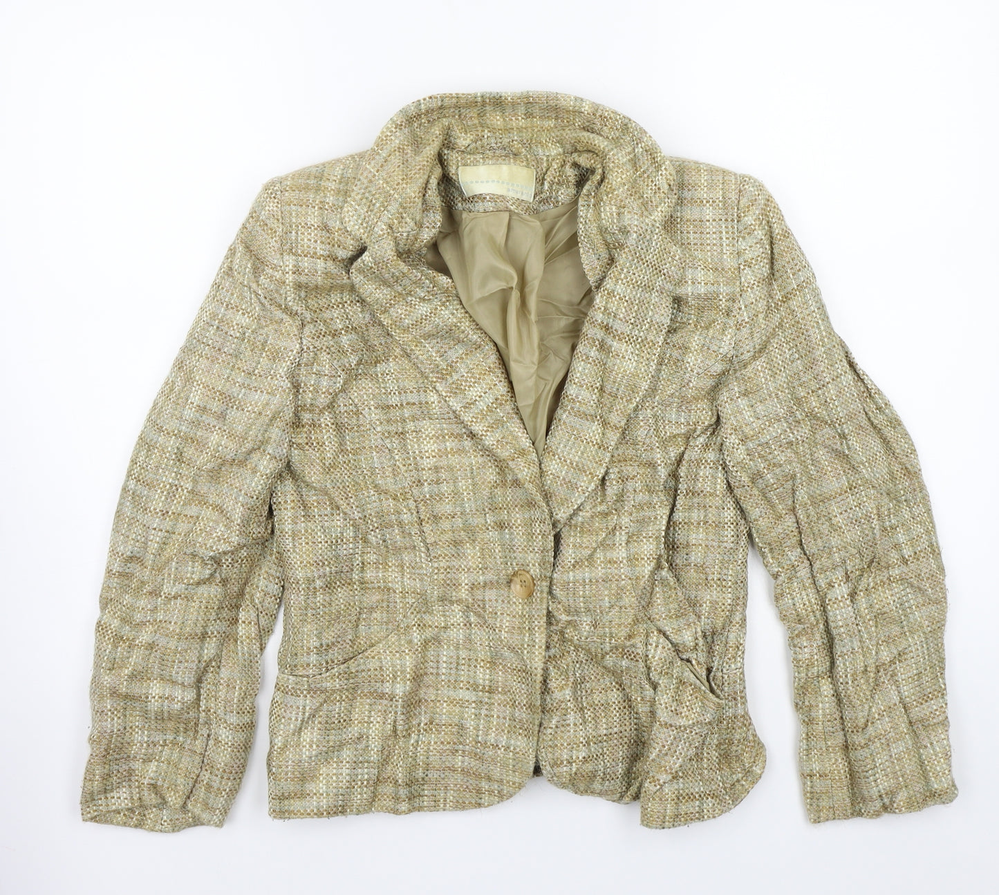 AMARANTO Womens Beige   Jacket Blazer Size 12