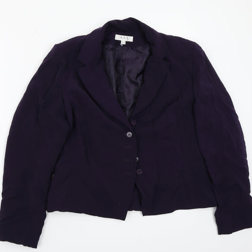 123 Womens Purple   Jacket Coat Size 46