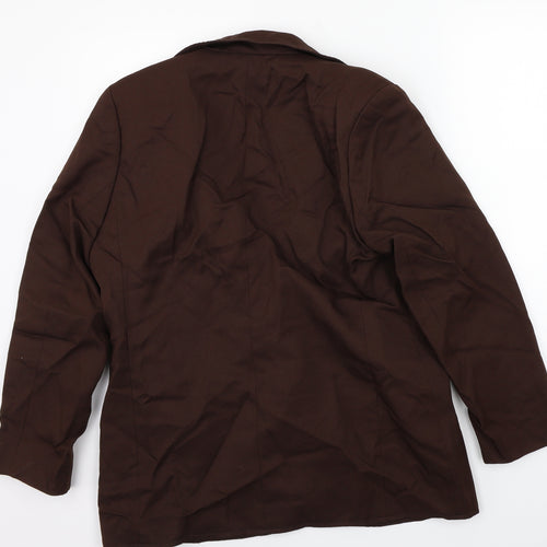 Slimma Womens Brown   Jacket Suit Jacket Size 16