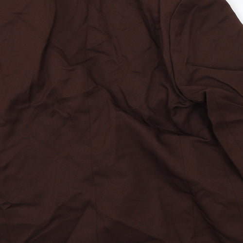 Slimma Womens Brown   Jacket Suit Jacket Size 16