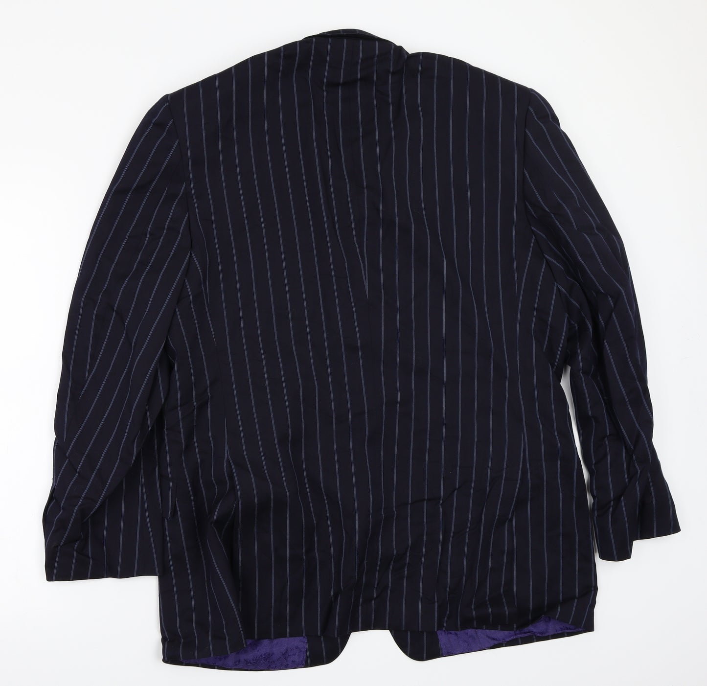 Blazer Womens Blue Striped  Jacket Blazer Size 44