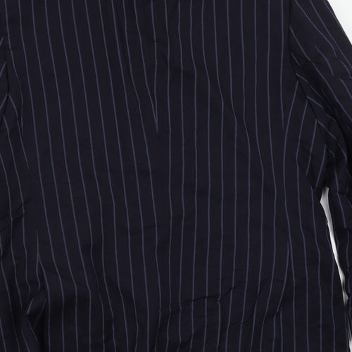 Blazer Womens Blue Striped  Jacket Blazer Size 44