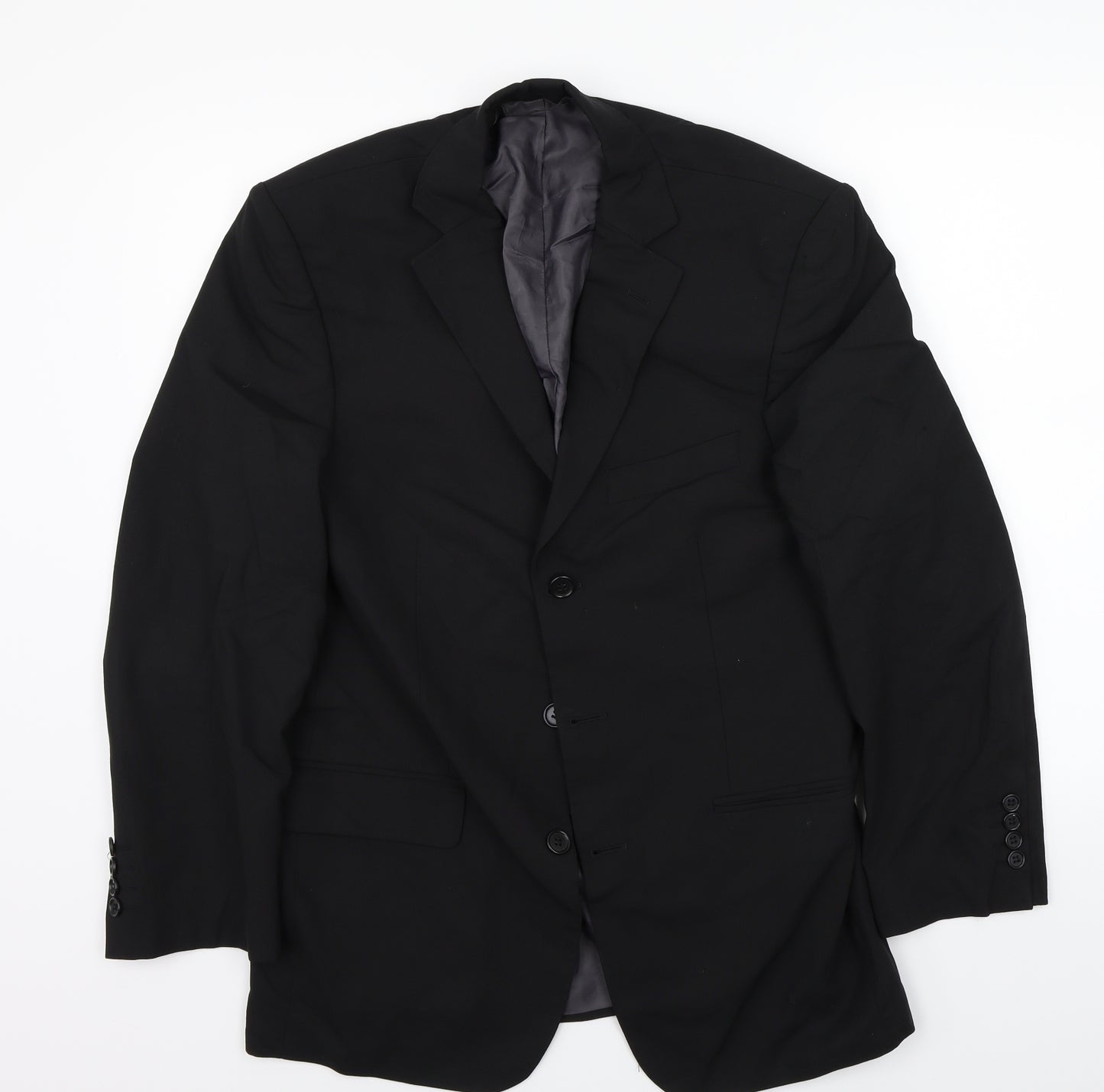 Marks and Spencer Mens Black   Jacket Suit Jacket Size 38
