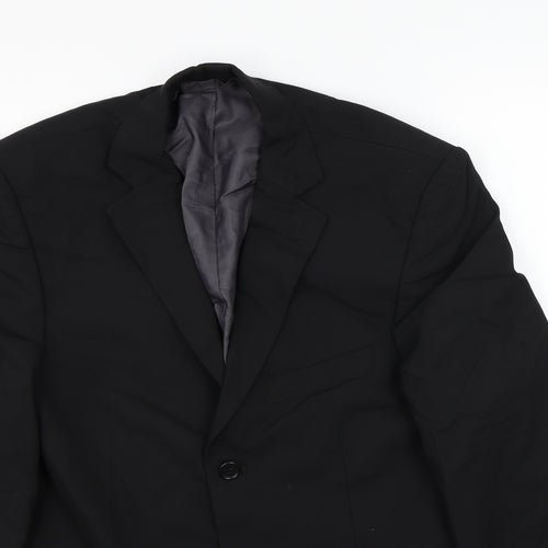 Marks and Spencer Mens Black   Jacket Suit Jacket Size 38