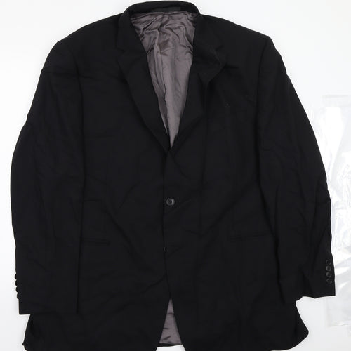 Marks and Spencer Mens Black   Jacket Suit Jacket Size 42