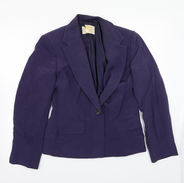 Country Casuals Womens Purple Jacket Coat Size 10