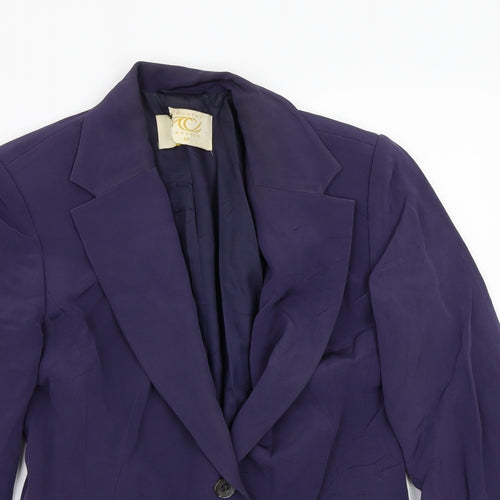 Country Casuals Womens Purple   Jacket Coat Size 10