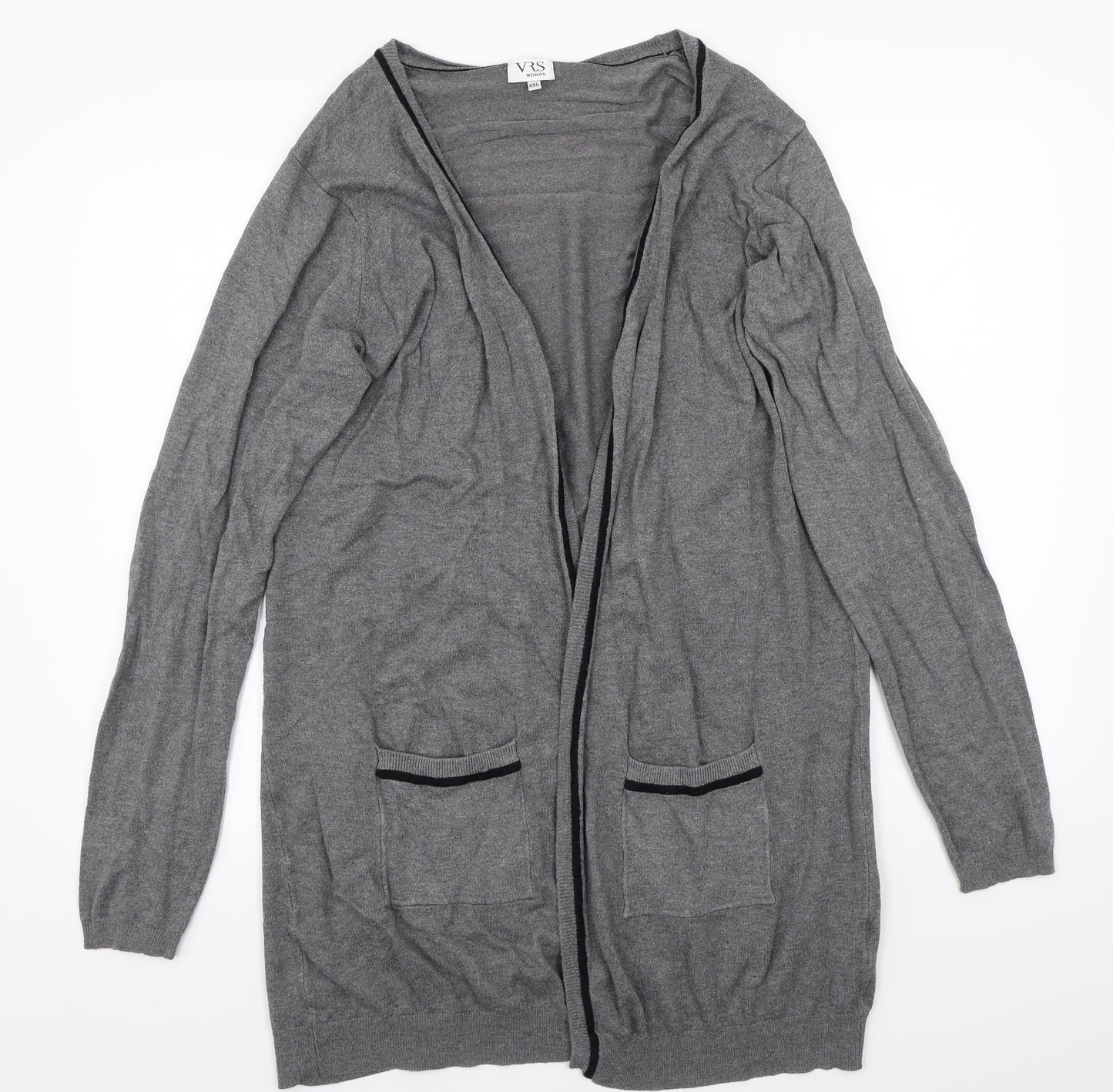 Vrs Womens Grey   Cardigan Jumper Size 2XL
