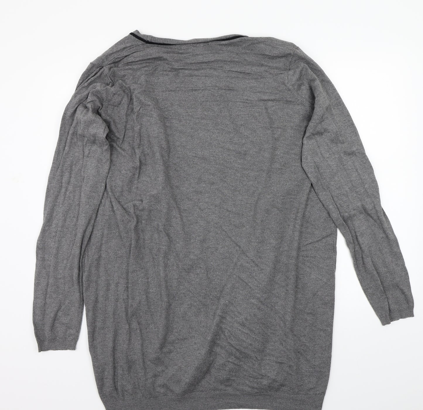 Vrs Womens Grey   Cardigan Jumper Size 2XL