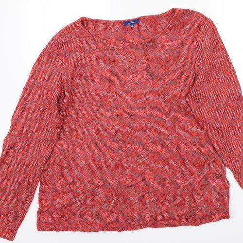 TOM TAILOR Womens Red   Basic T-Shirt Size M