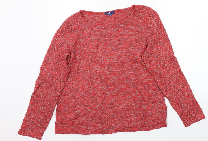 TOM TAILOR Womens Red   Basic T-Shirt Size M