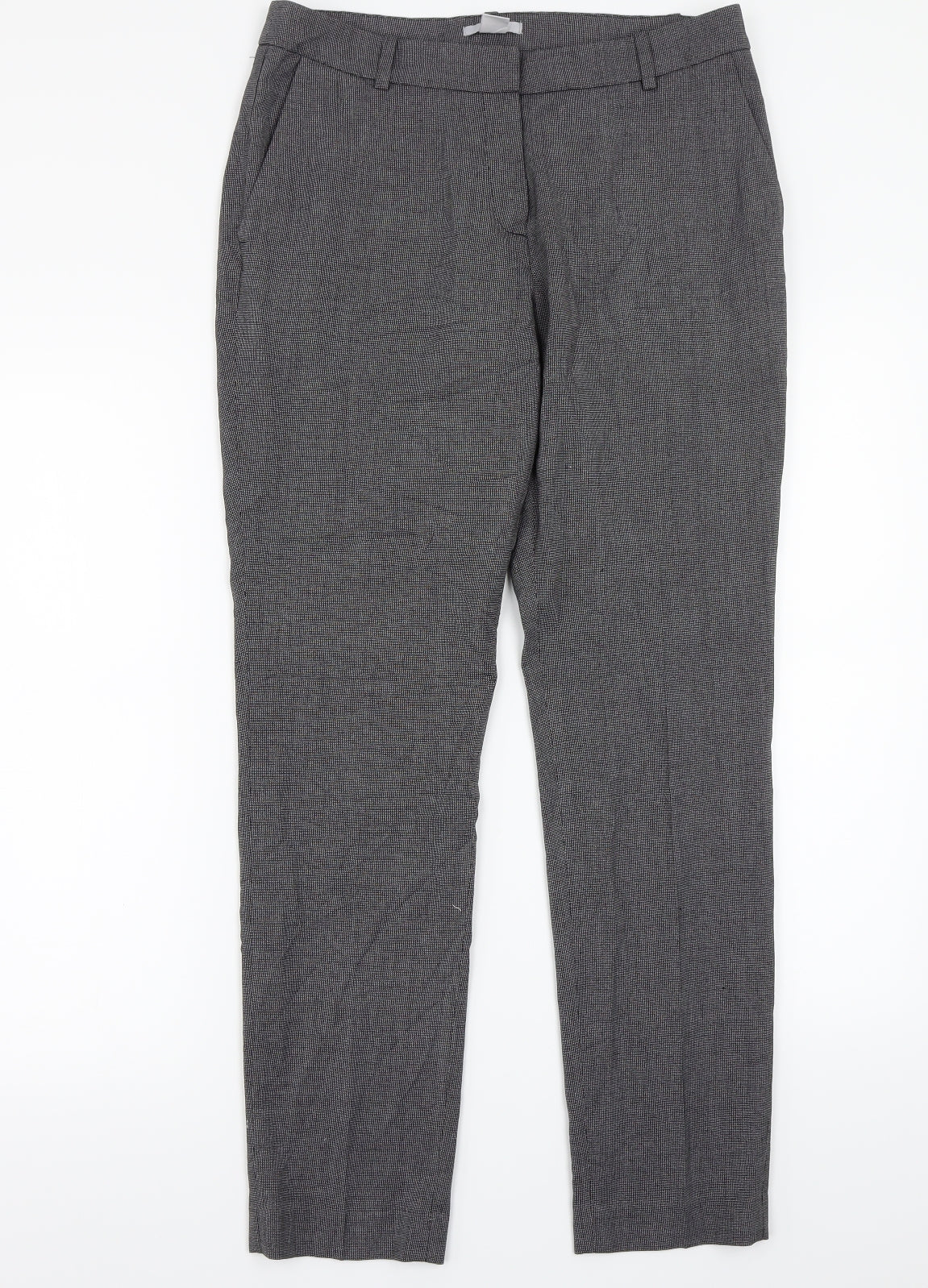 H&M Womens Grey   Trousers  Size 8 L29 in