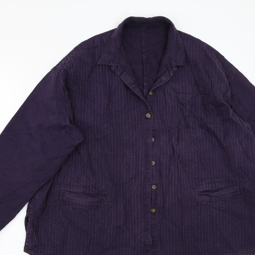 Preworn Womens Purple   Jacket Coat Size L