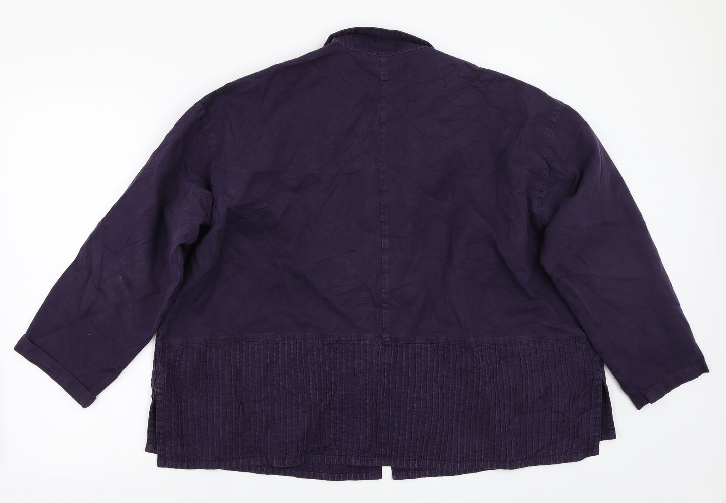 Preworn Womens Purple   Jacket Coat Size L