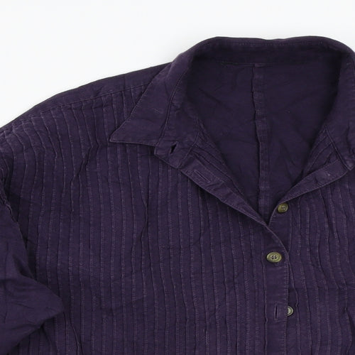 Preworn Womens Purple   Jacket Coat Size L