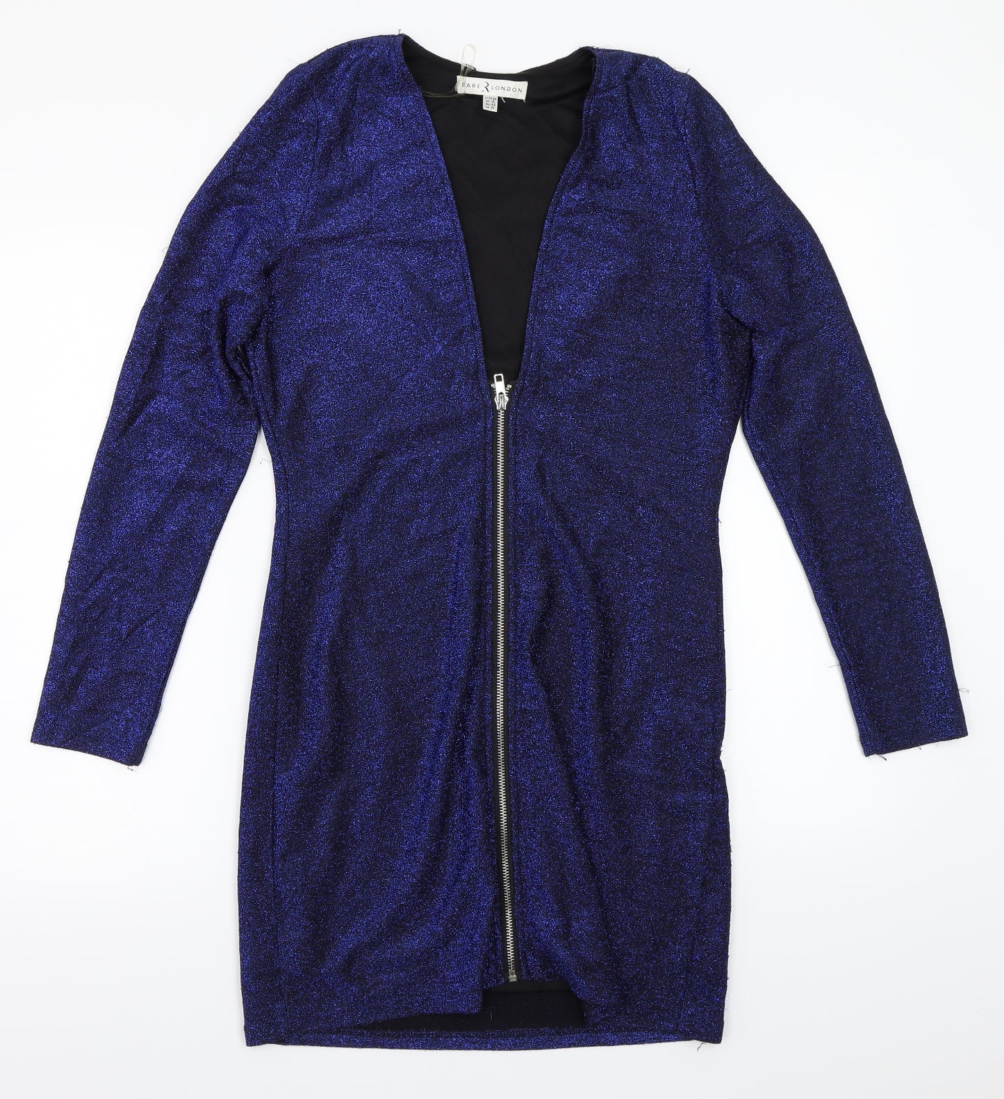 Rare London Womens Blue  Rayon A-Line  Size XL