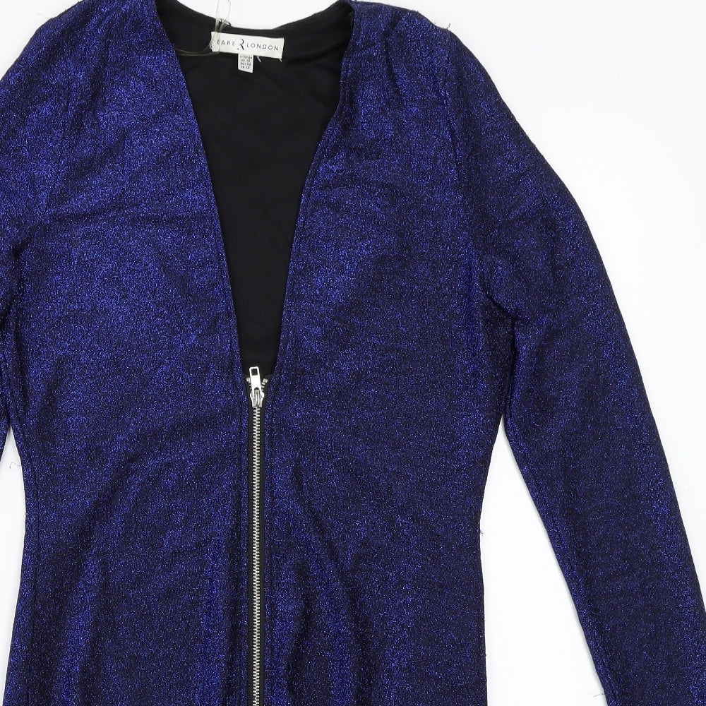 Rare London Womens Blue  Rayon A-Line  Size XL