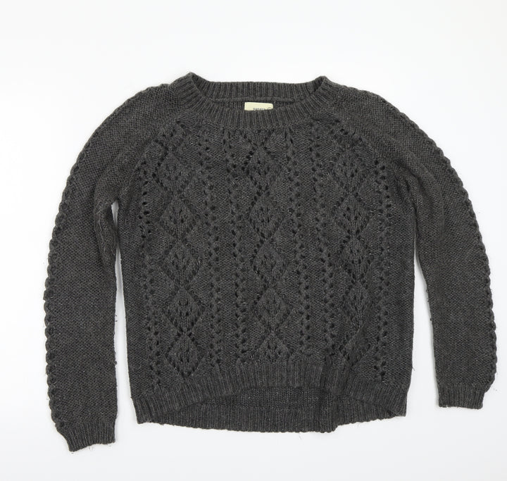 Papaya Womens Grey Pullover Jumper Size 10