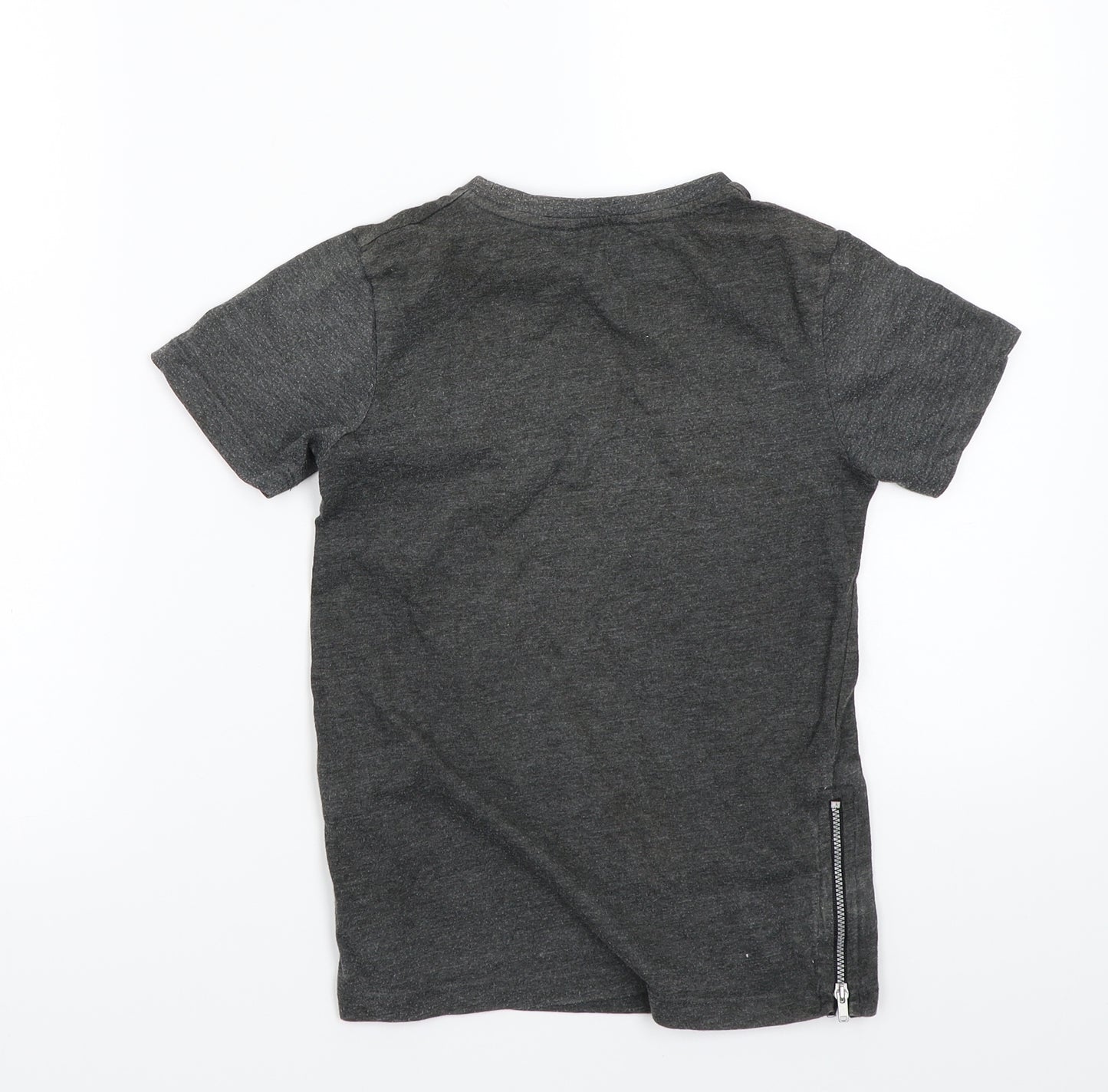 George Boys Grey   Basic T-Shirt Size 6-7 Years