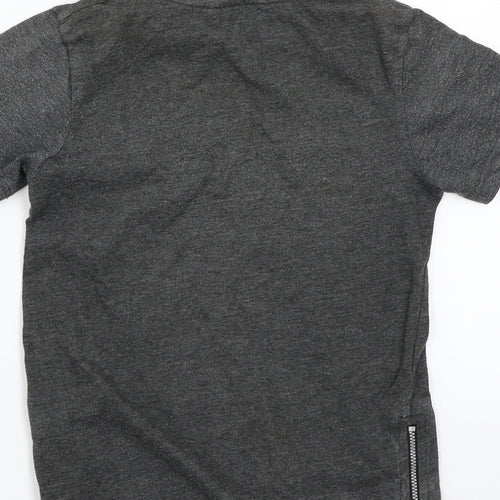 George Boys Grey   Basic T-Shirt Size 6-7 Years