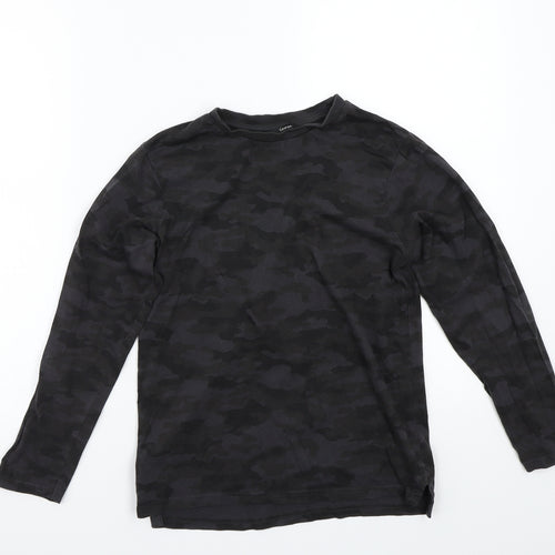 George Boys Grey Camouflage  Basic T-Shirt Size 9-10 Years