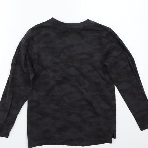 George Boys Grey Camouflage  Basic T-Shirt Size 9-10 Years