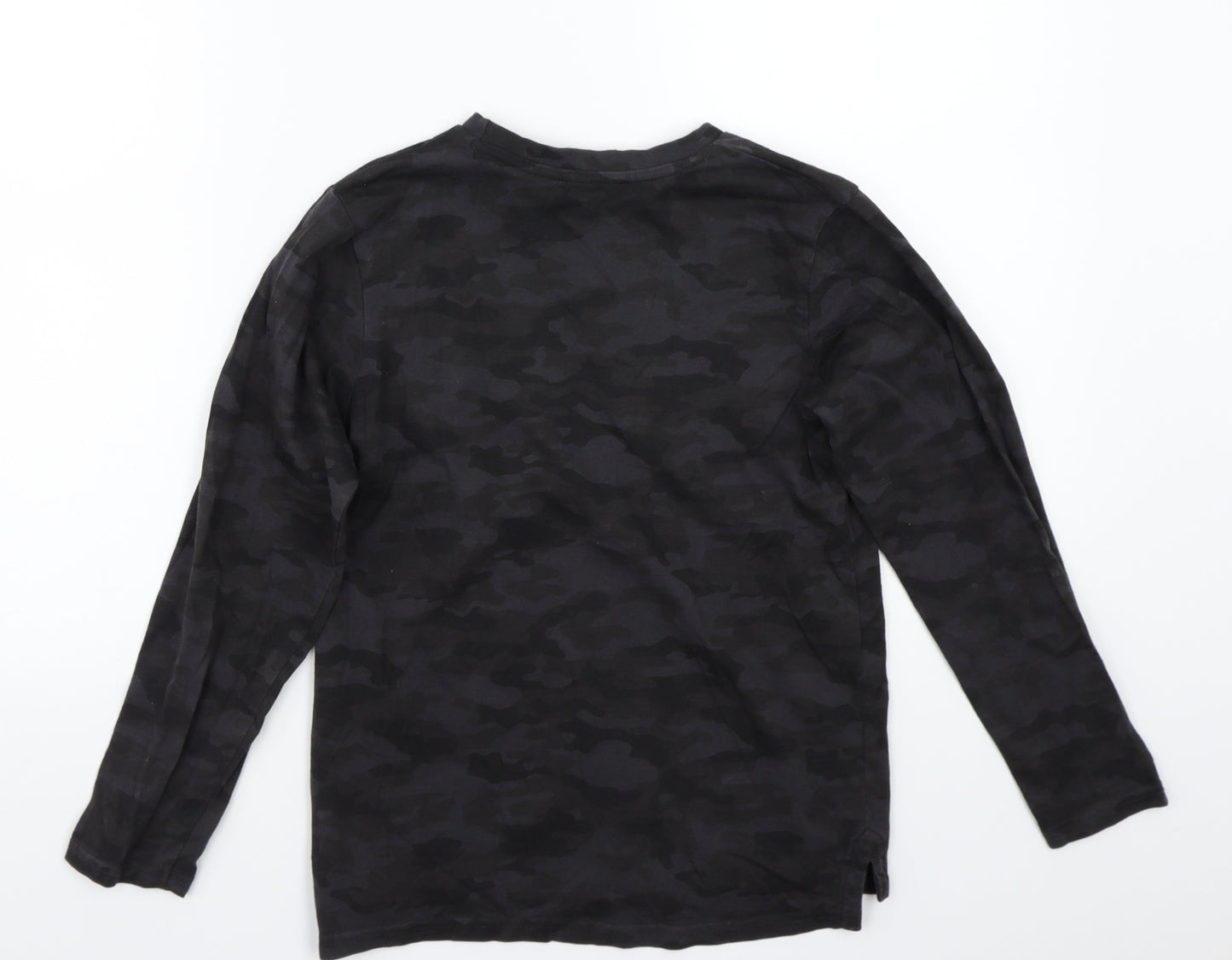 George Boys Grey Camouflage  Basic T-Shirt Size 9-10 Years