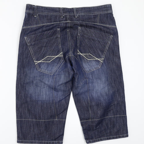 Preworn Womens Blue   Bermuda Shorts Size 34