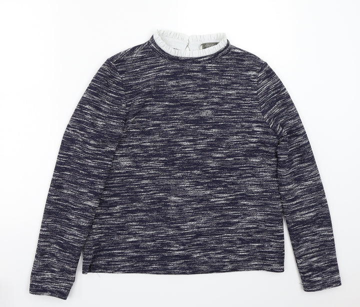 Oasis Womens Blue Pullover Jumper Size S