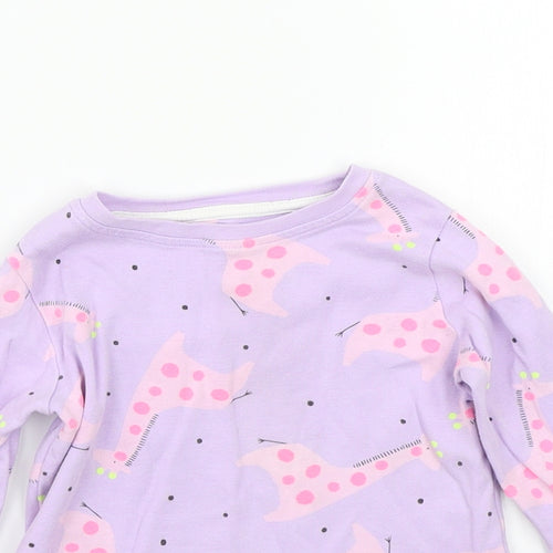 NEXT Girls Purple   Basic T-Shirt Size 2-3 Years