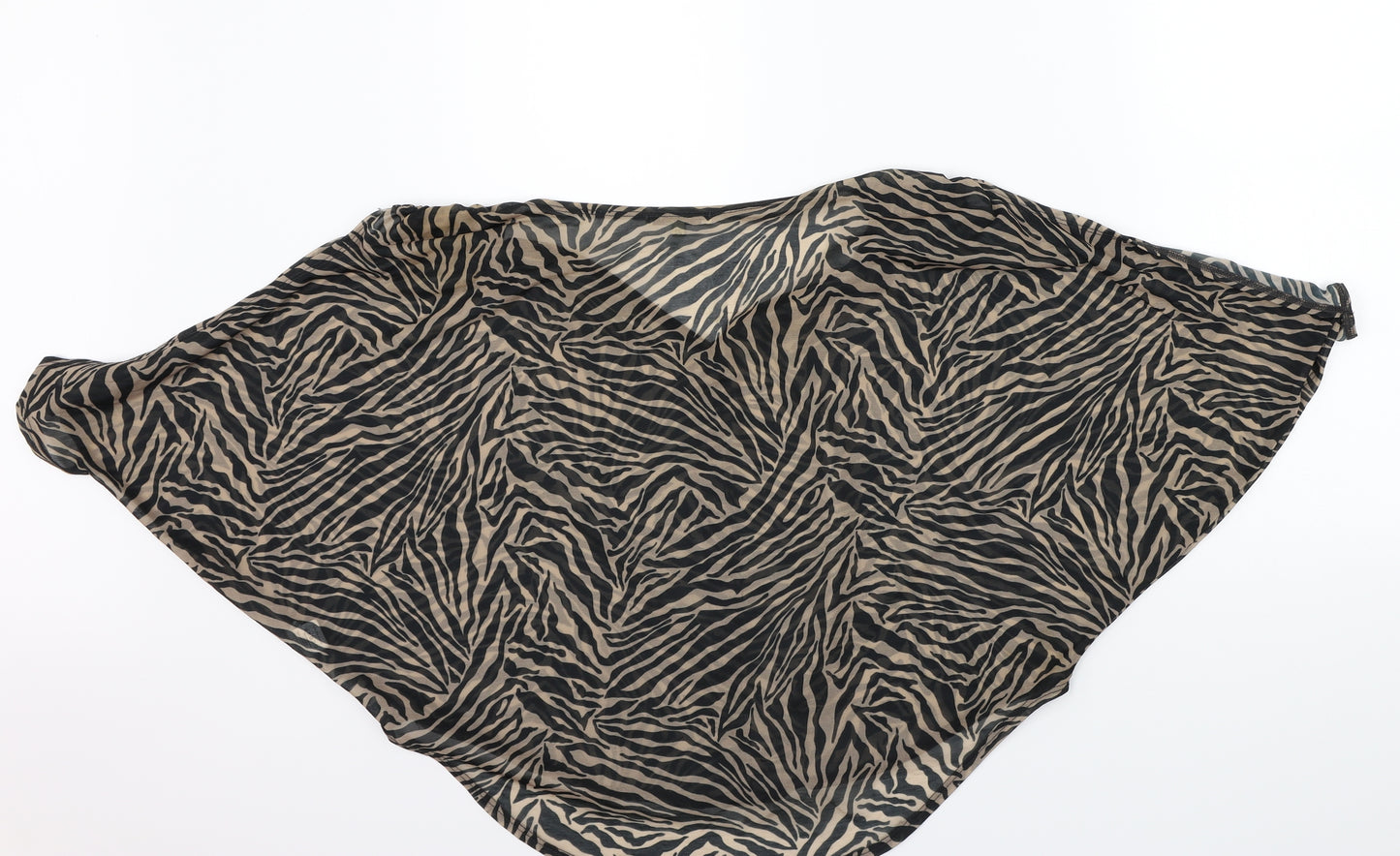 River Island Womens Brown Animal Print  Basic T-Shirt Size 8