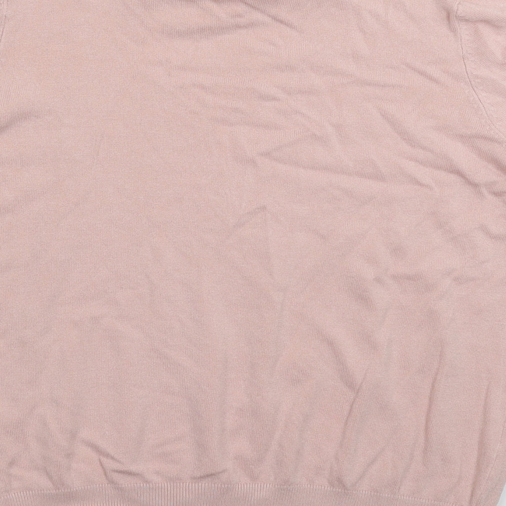 Dorothy Perkins Womens Pink  Knit Pullover Jumper Size 14