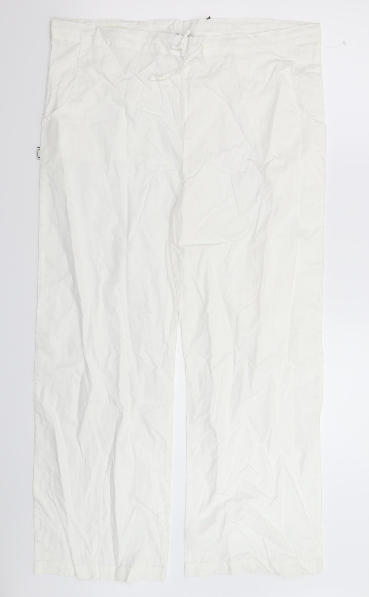 Sasquma Womens White   Trousers  Size 36 in L27 in