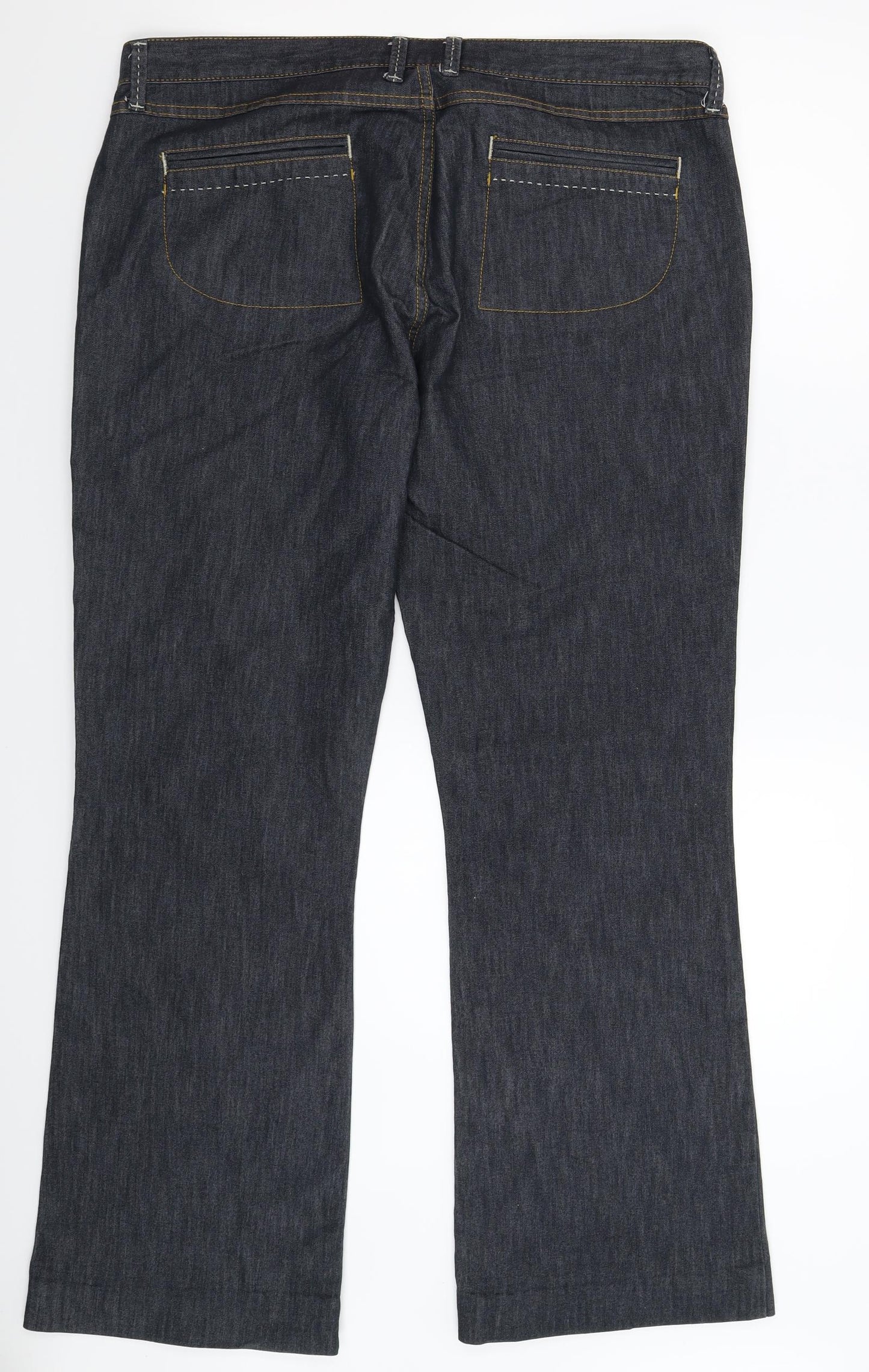 Marks and Spencer Womens Blue  Denim Bootcut Jeans Size 18 L31 in