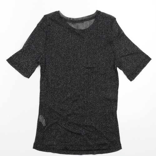 Zara Womens Silver   Basic T-Shirt Size L