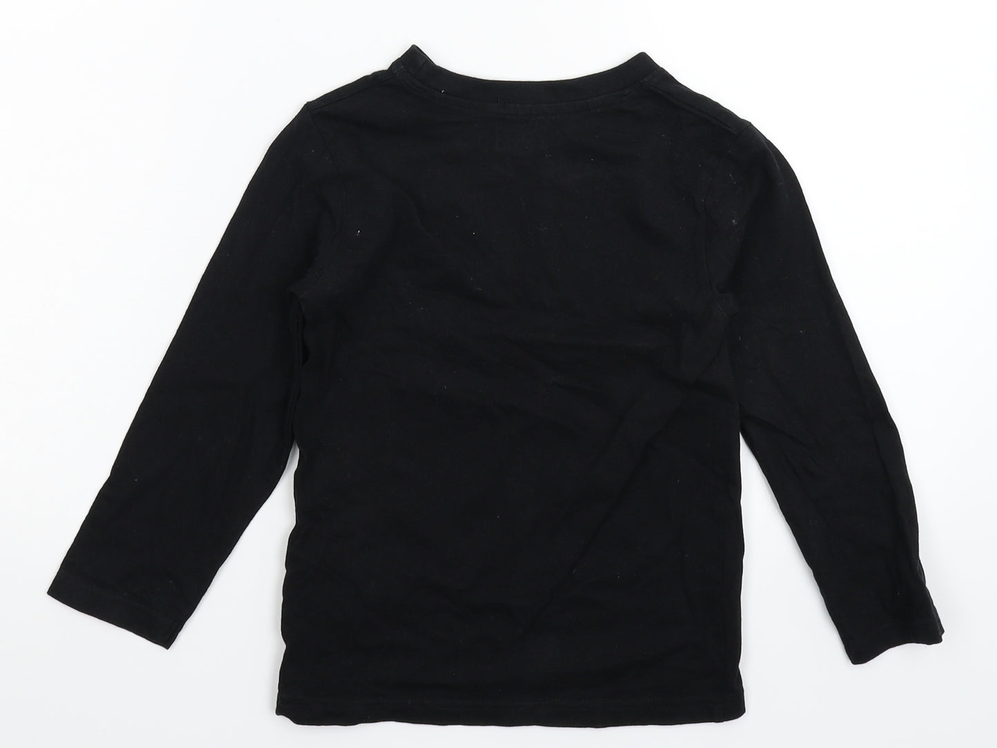 Studio Boys Black   Basic T-Shirt Size 6-7 Years