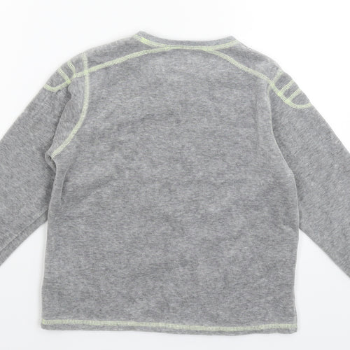 Vertbaudet Girls Grey Solid  Top Pyjama Top Size 6 Years