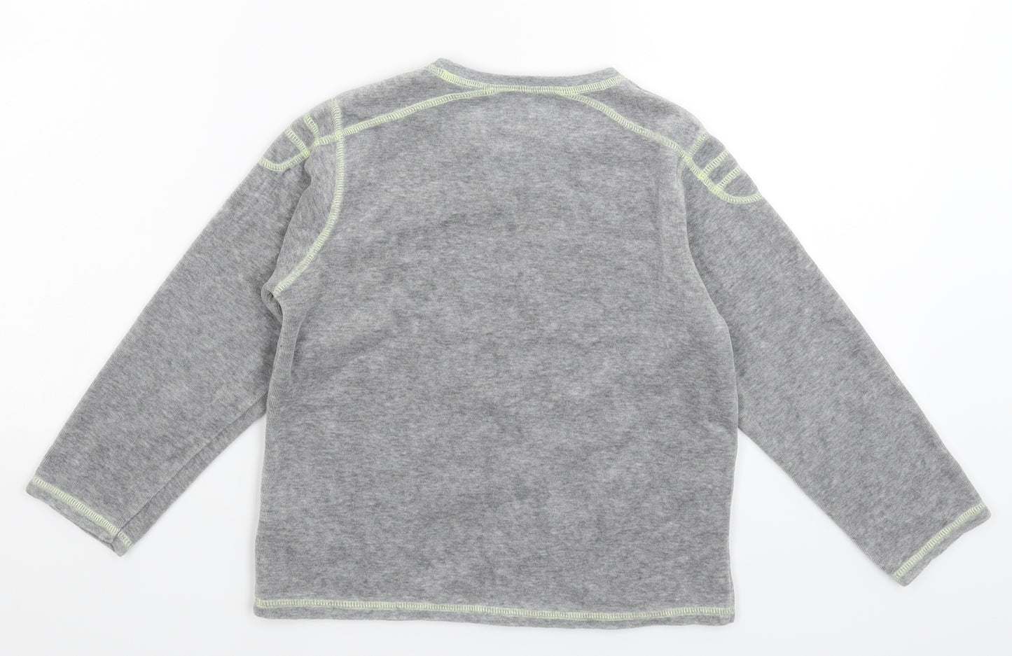 Vertbaudet Girls Grey Solid  Top Pyjama Top Size 6 Years