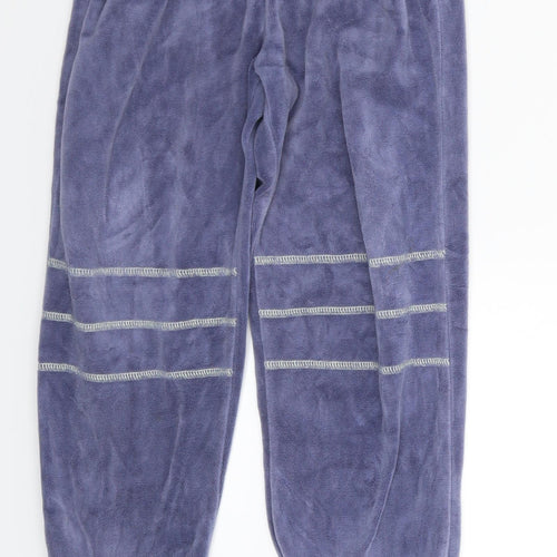 Preworn Girls Blue Solid  Cami Pyjama Pants Size 6 Years