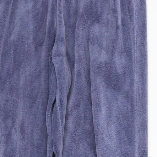 Preworn Girls Blue Solid  Cami Pyjama Pants Size 6 Years