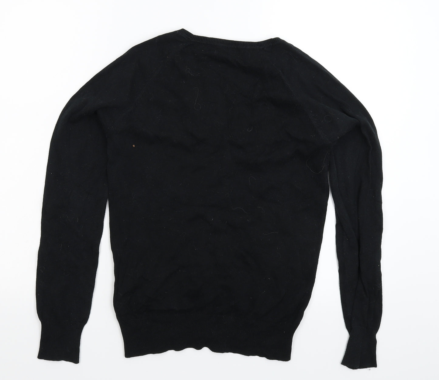 Zara Womens Black  Knit Cardigan Jumper Size M