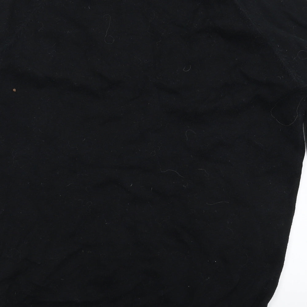 Zara Womens Black  Knit Cardigan Jumper Size M