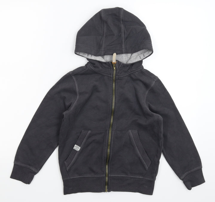 George Boys Grey   Full Zip Hoodie Size 6-7 Years