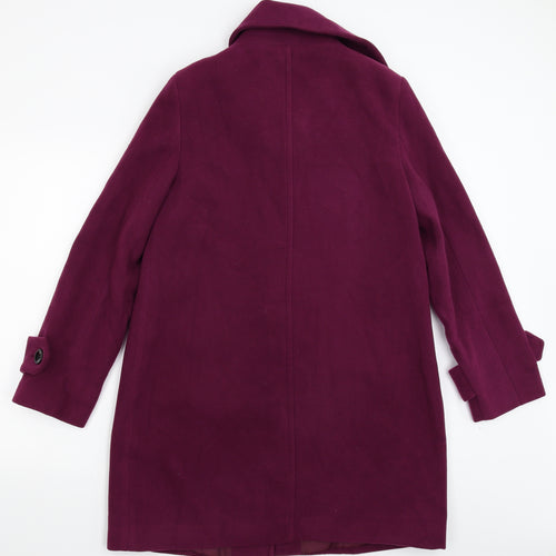 Autonomy Womens Purple   Overcoat Coat Size 16
