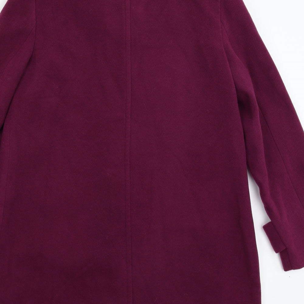 Autonomy Womens Purple   Overcoat Coat Size 16