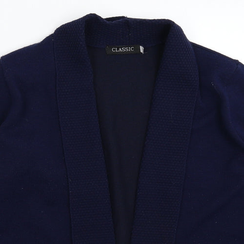 Classic Womens Blue  Knit Cardigan Jumper Size M