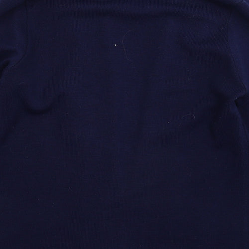 Classic Womens Blue  Knit Cardigan Jumper Size M
