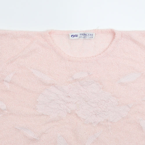 Princess Womens Pink  Knit Pullover Jumper Size 18