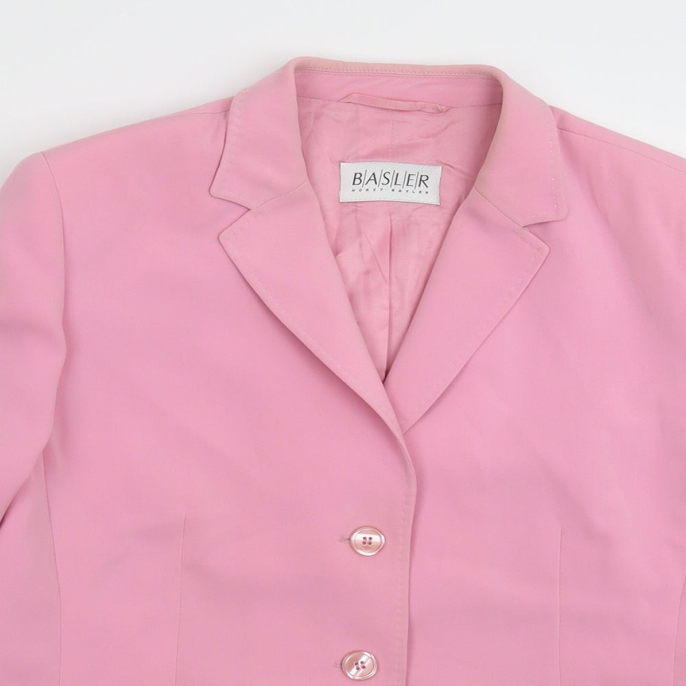 Basler Womens Pink   Jacket Suit Jacket Size 14