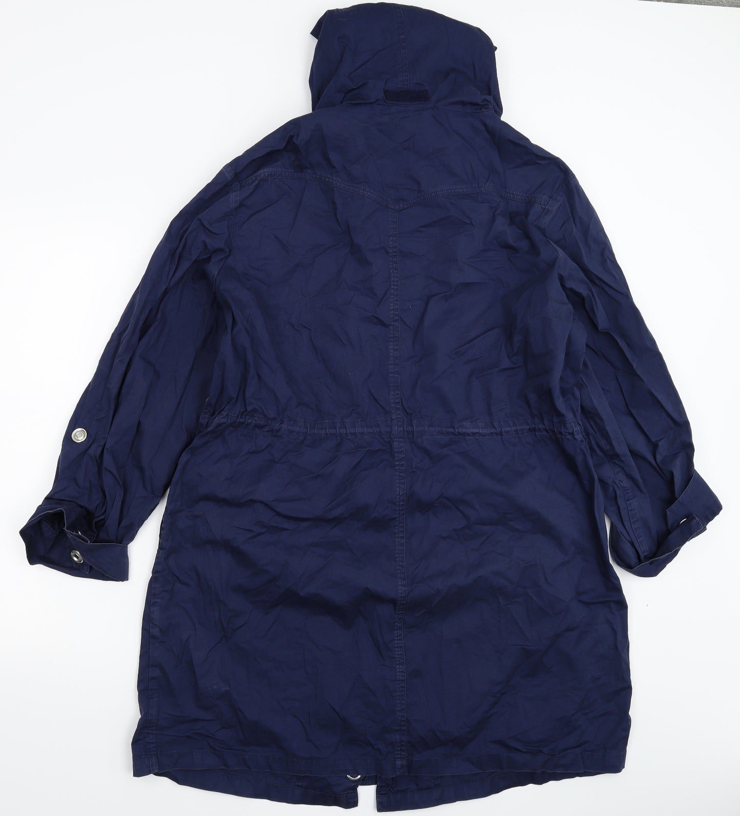 Kaleidoscope Womens Blue   Parka Coat Size 20